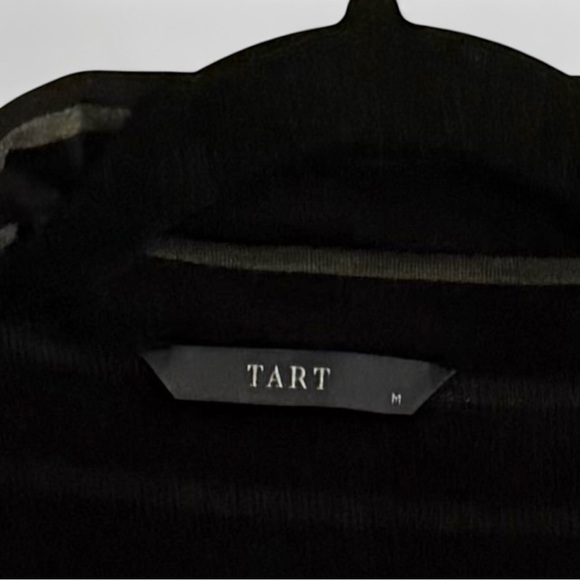 Tart Maternity Black and Gray Striped Jersey Blazer | Size Medium - Picture 3 of 4